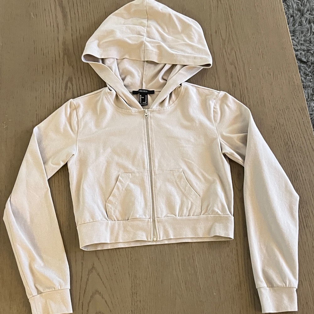 FOREVER 21 Cropped Hoodie